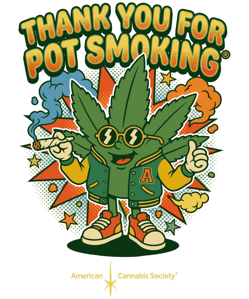 Thank You For Pot Smoking cannabis culture t-shirt design from THCFACTOR, available near Lodi WI