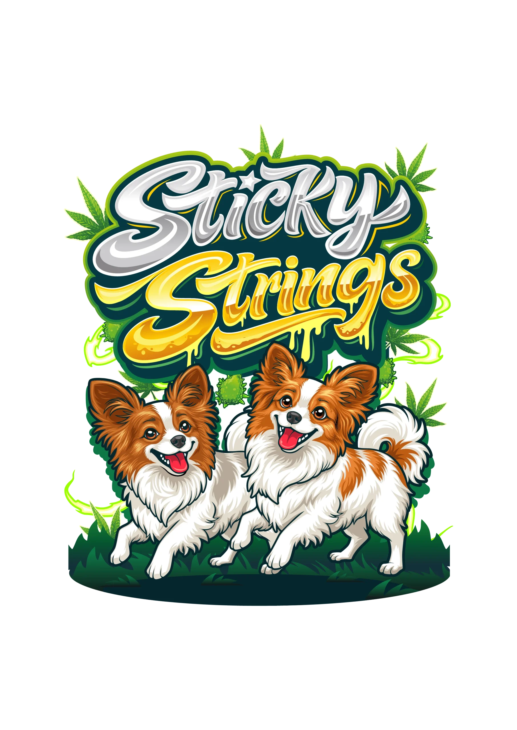 GreenRX™ Sticky Strings cannabis branding for THC delivery in Lodi WI
